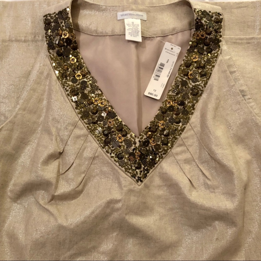 Linen shift dress